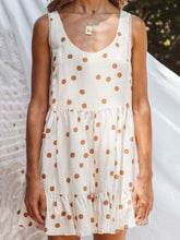 Load image into Gallery viewer, Summer Polka-Dot V-Neck Sleeveless Loose Waist Mini Dress