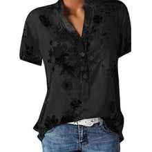 Load image into Gallery viewer, Floral Printed V Neck Loose Fitting Blouse