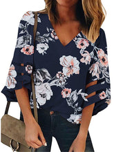 Load image into Gallery viewer, V Neck Mesh Casual Shirts