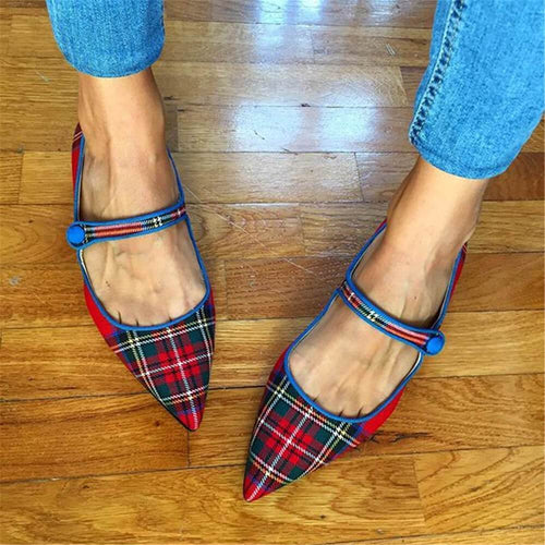 Women's Fashion Simple Pointed Flat Shoes Mules