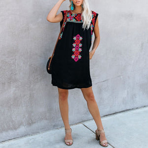 Summer New Embroidered Casual Dress