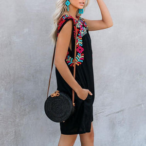 Summer New Embroidered Casual Dress