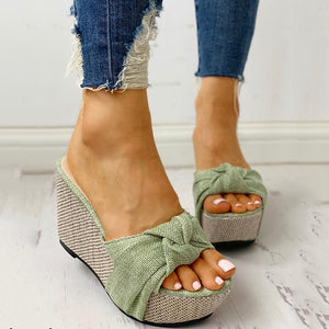 Women's Knotted Wedge Sandals