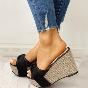 Women's Knotted Wedge Sandals