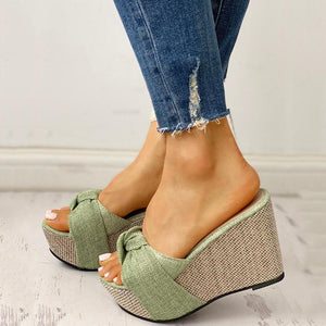 Women's Knotted Wedge Sandals