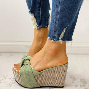 Women's Knotted Wedge Sandals