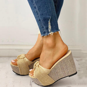 Women's Knotted Wedge Sandals