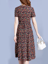 Load image into Gallery viewer, V Neck  Floral Printed Maxi Dress