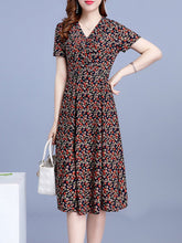 Load image into Gallery viewer, V Neck  Floral Printed Maxi Dress