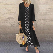 Load image into Gallery viewer, Fashion Round Neck Polka Dot Two-Piece Dress