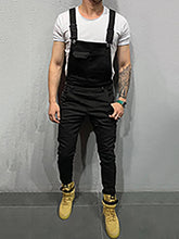 Load image into Gallery viewer, Men&#39;s Fashion Pure Colour Denim Overalls