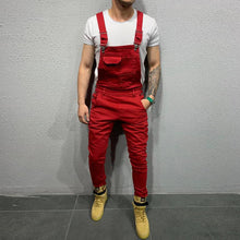 Load image into Gallery viewer, Men&#39;s Fashion Pure Colour Denim Overalls