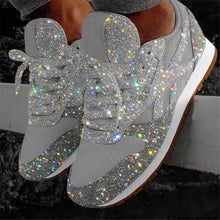 Load image into Gallery viewer, Women&#39;s Solid Color Sequined Sneakers