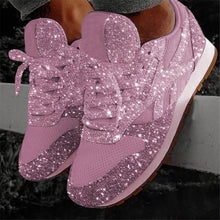 Load image into Gallery viewer, Women&#39;s Solid Color Sequined Sneakers