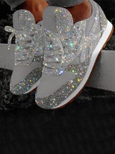 Load image into Gallery viewer, Women&#39;s Solid Color Sequined Sneakers