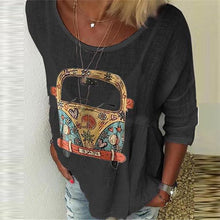 Load image into Gallery viewer, Casual Printed Round Neck Short Sleeve Shirt