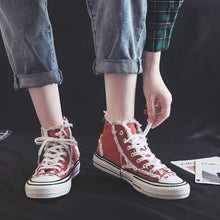 Load image into Gallery viewer, Women&#39;s Casual Fashion Solid Color Canvas High-Top Sneakers