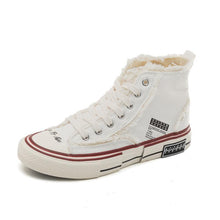 Load image into Gallery viewer, Women&#39;s Casual Fashion Solid Color Canvas High-Top Sneakers