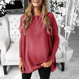 Maternity Casual Pure Color Long Sleeve Sweater