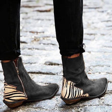 Load image into Gallery viewer, Fashion Zebra Flat Boots