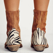 Load image into Gallery viewer, Fashion Zebra Flat Boots