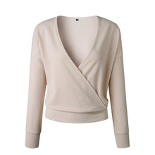 Load image into Gallery viewer, Women&#39;s Commuting V-Neck Pure Color Shoulder Sleeve Sweater