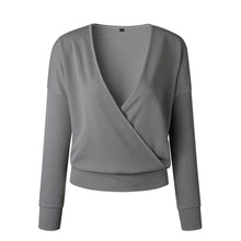 Load image into Gallery viewer, Women&#39;s Commuting V-Neck Pure Color Shoulder Sleeve Sweater