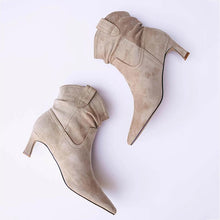 Load image into Gallery viewer, Women&#39;s Fashion Temperament Pure Color Suede Ankle Boots