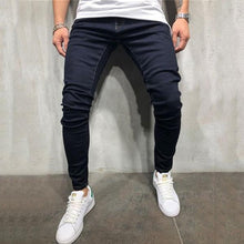 Load image into Gallery viewer, Casual Men&#39;s Pure Color Medium-Waist Pencil Pants.