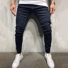 Load image into Gallery viewer, Casual Men&#39;s Pure Color Medium-Waist Pencil Pants.