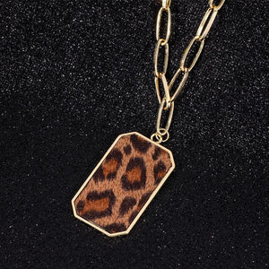 European And American Simple Fashion Alloy Leopard Necklace