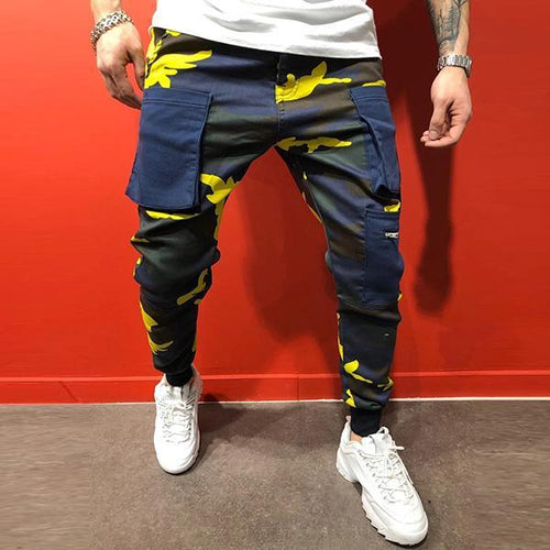 Sports Slim Fit Camouflage Printed Pants