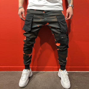 Sports Slim Fit Camouflage Printed Pants