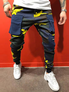 Sports Slim Fit Camouflage Printed Pants