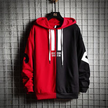 Load image into Gallery viewer, Color Block Loose Hooded Sweatshirts