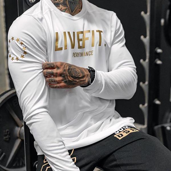 Men's Long-Sleeved Sports T-Shirts