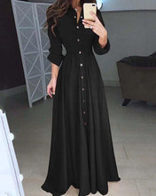 Load image into Gallery viewer, Casual Slim Long Sleeve Maxi Dresses