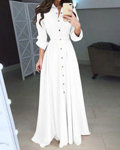 Load image into Gallery viewer, Casual Slim Long Sleeve Maxi Dresses