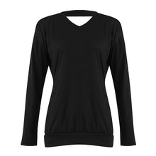 Load image into Gallery viewer, V Neck Backless Plain T-Shirts