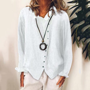 Casual Long Sleeve Irregular Shirt