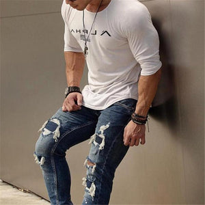 Men's Sports Elastic Long Sleeve T-Shirt