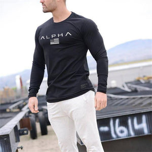 Men's Sports Elastic Long Sleeve T-Shirt