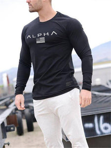 Men's Sports Elastic Long Sleeve T-Shirt