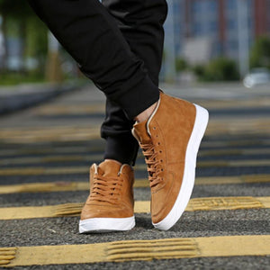 Casual Lace-Up High-Top Canvas Shoes Sneakers