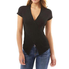 Load image into Gallery viewer, V-Neck  Plain Sleeveless T-Shirts