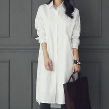 Load image into Gallery viewer, Fashion Casual Pure Color Long Shirt