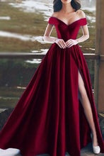 Load image into Gallery viewer, Sexy Off-Shoulder V-Neck Evening Dress