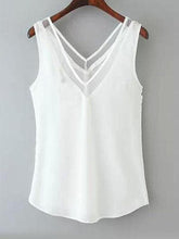 Load image into Gallery viewer, V Neck  Asymmetric Hem  Plain Vests