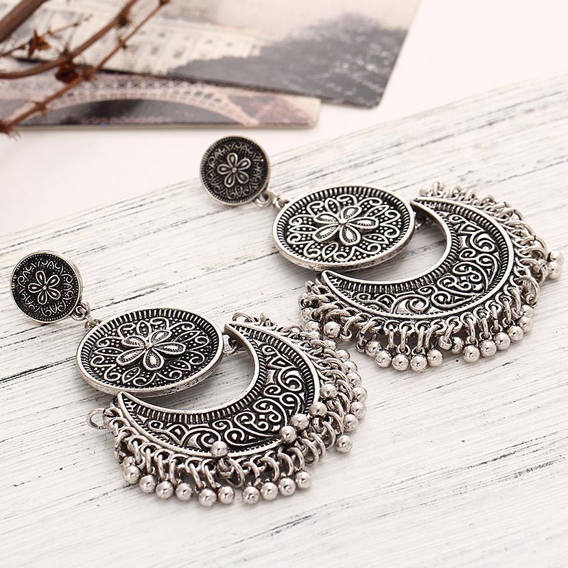 Vintage National Style Tassel Earrings