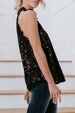 Load image into Gallery viewer, Band Collar Open Shoulder  Decorative Lace  Lace  Blouses
